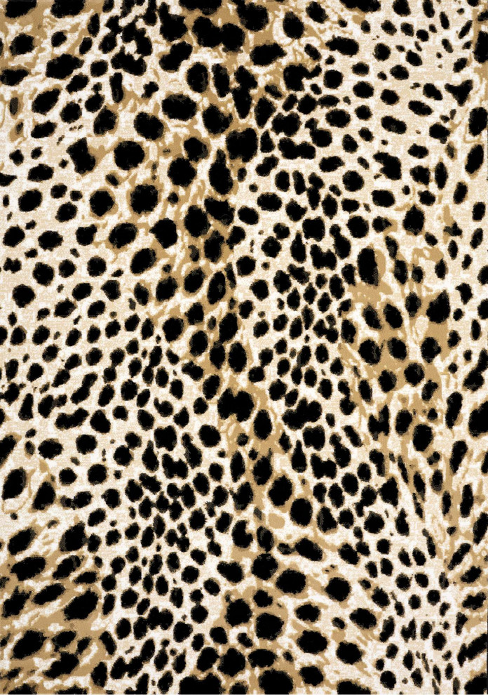 Claremont Collection Cheetah Print Rug 5 3 x7 7 Contemporary Area Claremont collection cheetah print rug 5 3 x7 7 contemporary area