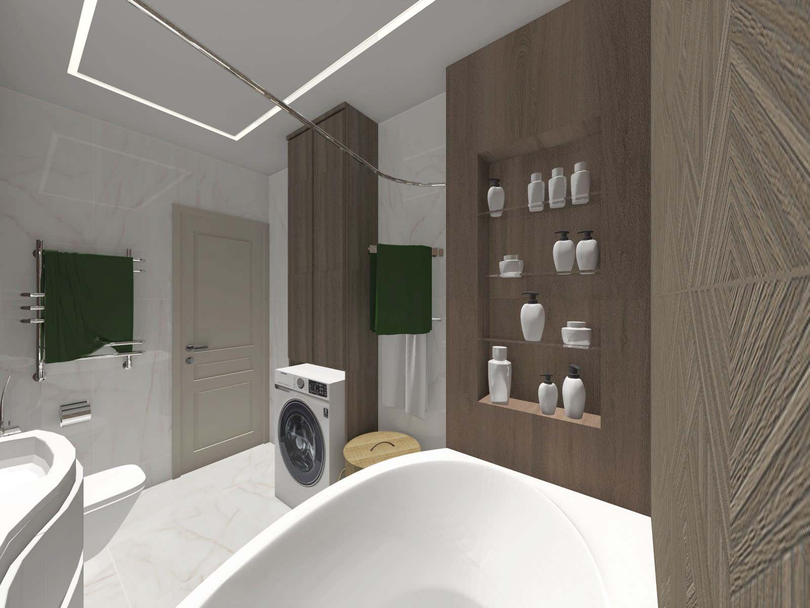 г.Мелехово, Санузел 5,4 м2 на 1 этаже 2-х эт. дома