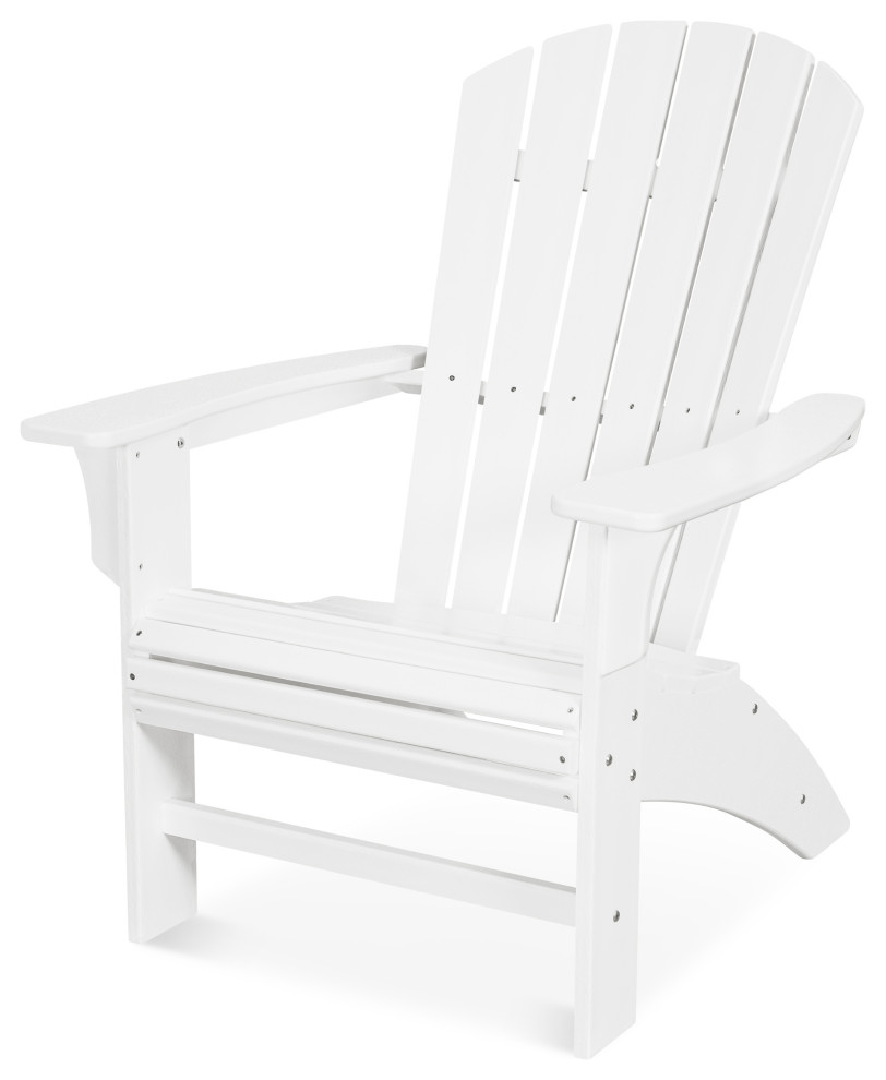 Trex Outdoor Yacht Club Curveback Adirondack Chair Beach Style