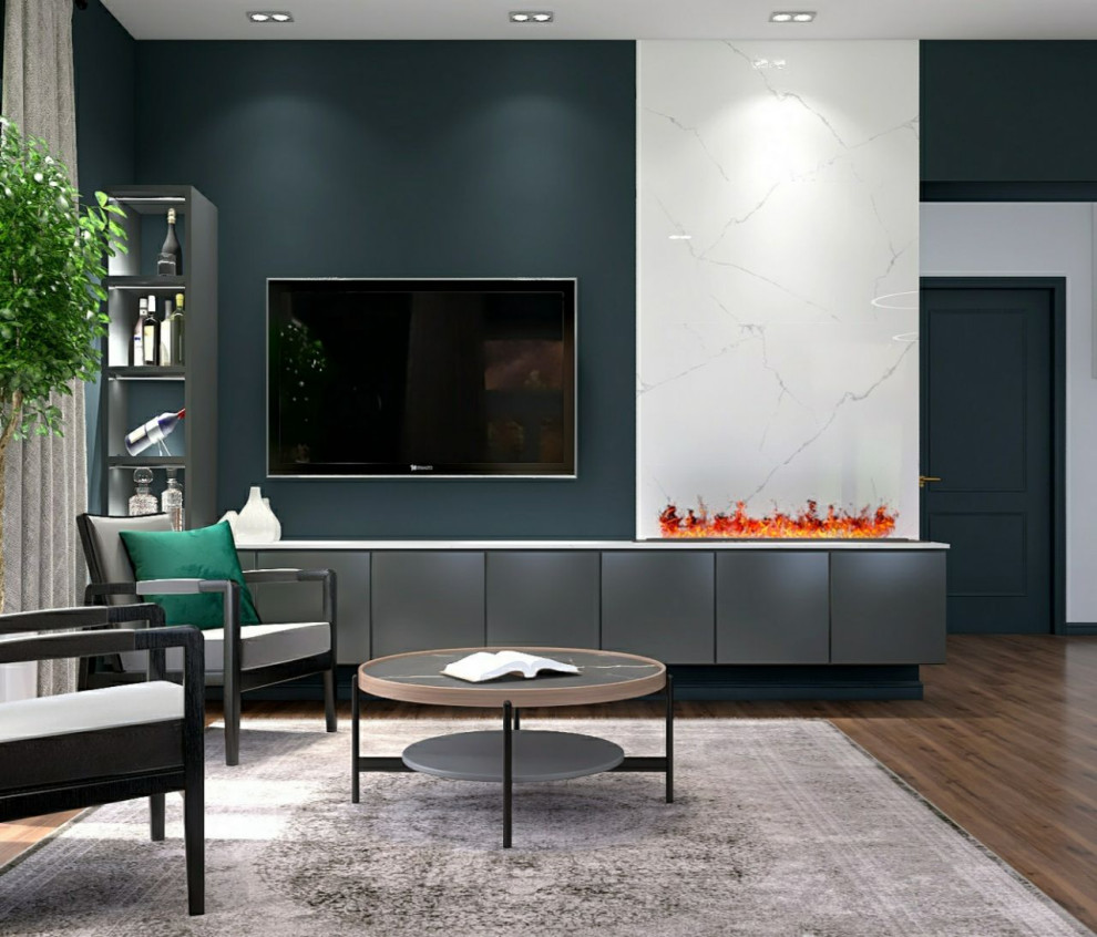 Кухня-гостиная в загородном доме