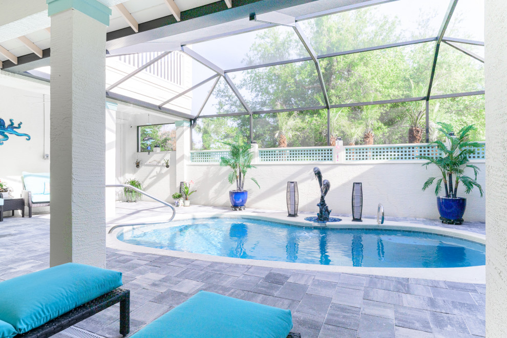 Travertine Pavers Pool Deck