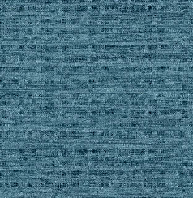 Sea Grass Blue Grasscloth Wallpaper - Contemporary - Wallpaper - by
