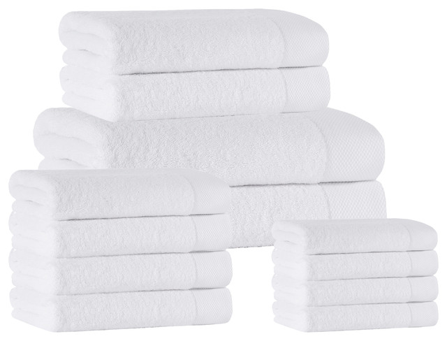 Signature 14-Piece Towel Set, White
