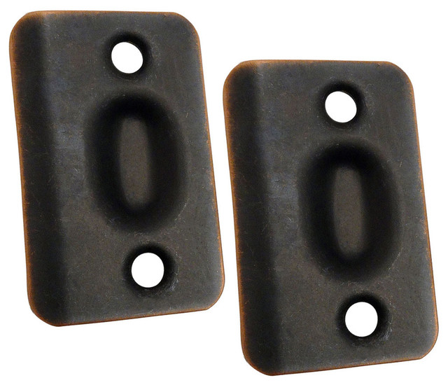 Replacement Ball Catch Strike Plates, Pair Contemporary Hinges by