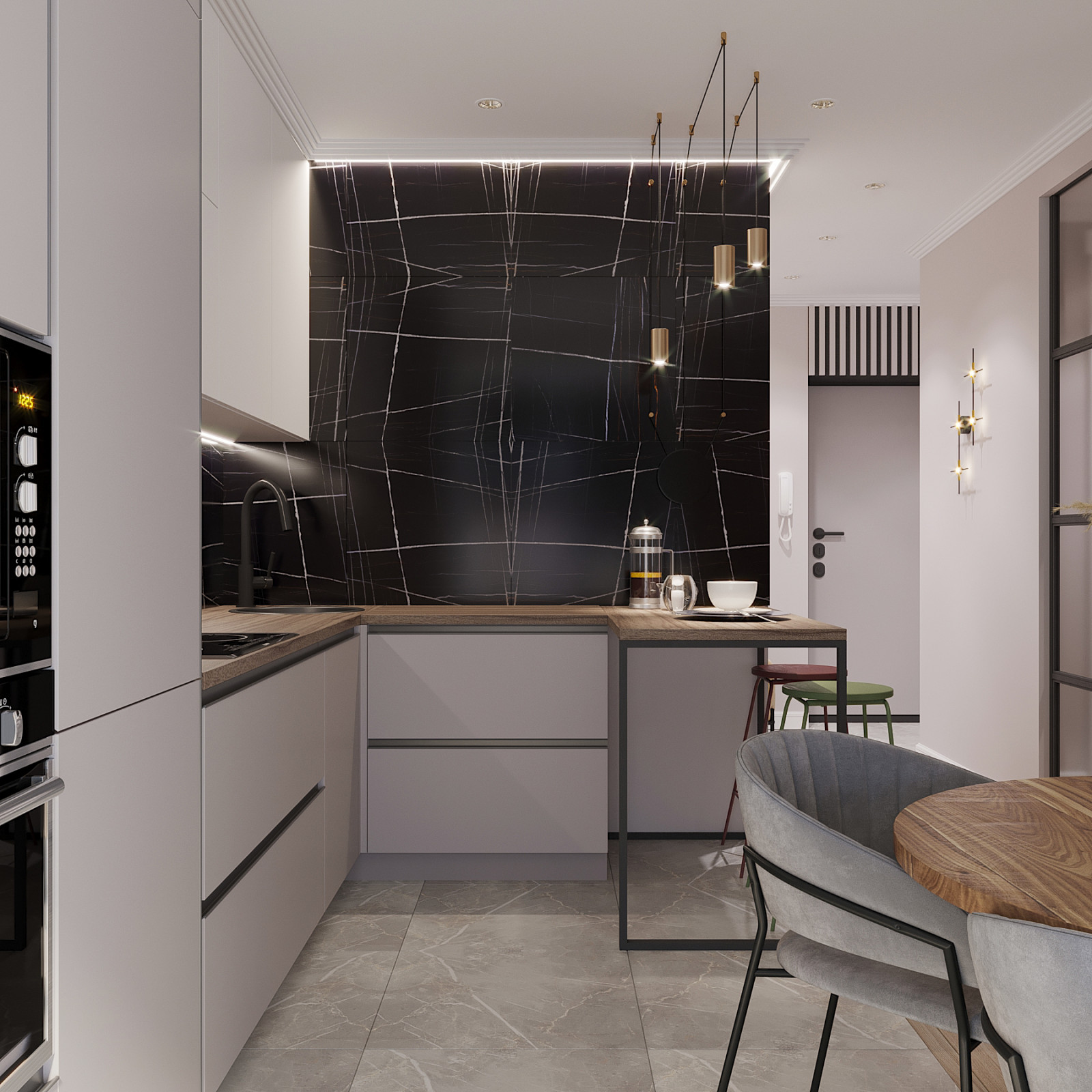 ЖК Весна, однокомнатная для интернациональной пары Хорхе и Карины