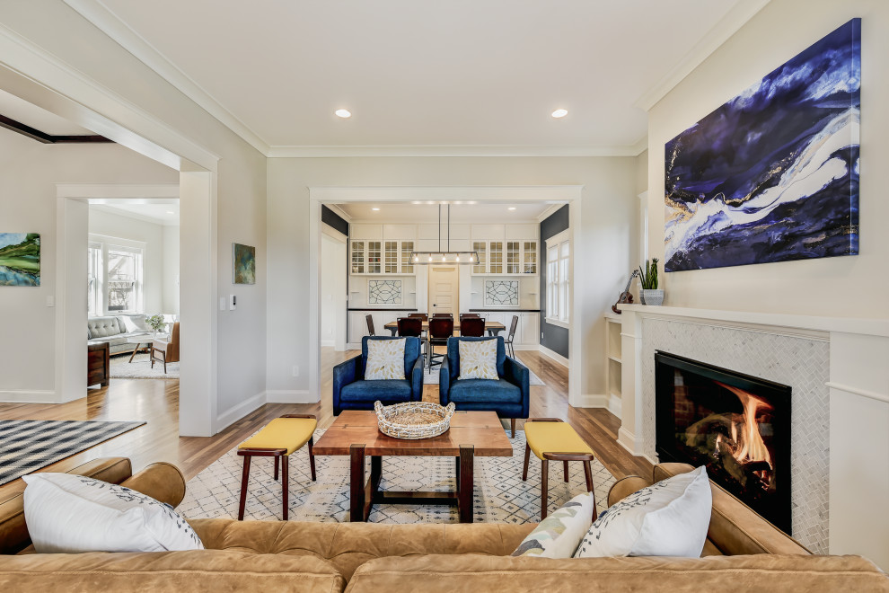 Craftsman Manor Resurrection - Craftsman - Living Room - Seattle - by ...