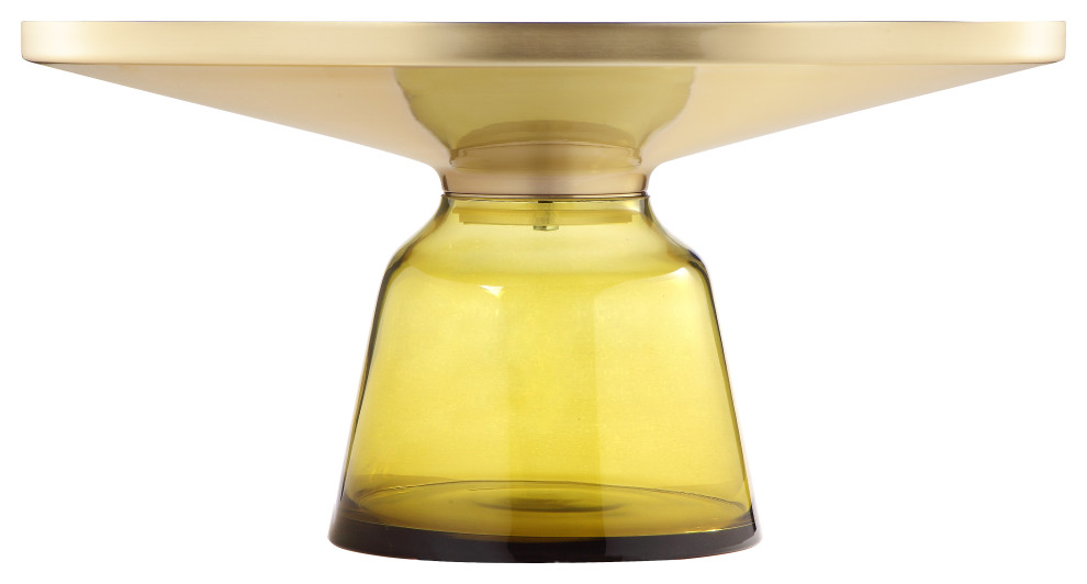 Gbelinda Coffee Table Yellow Glass