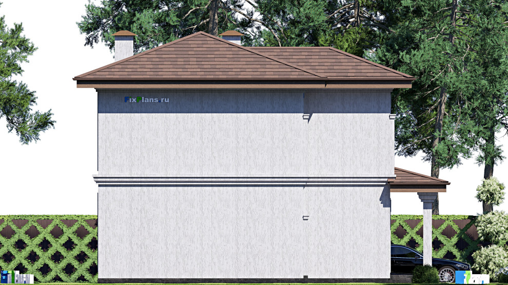 Проект двухэтажного дома 12х13 м S145м2 F-17360