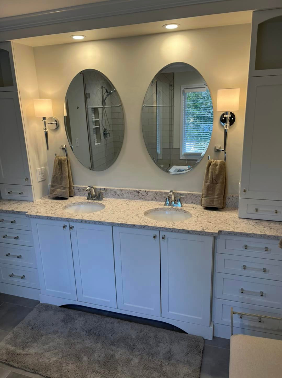 Custom Vanity + Shower