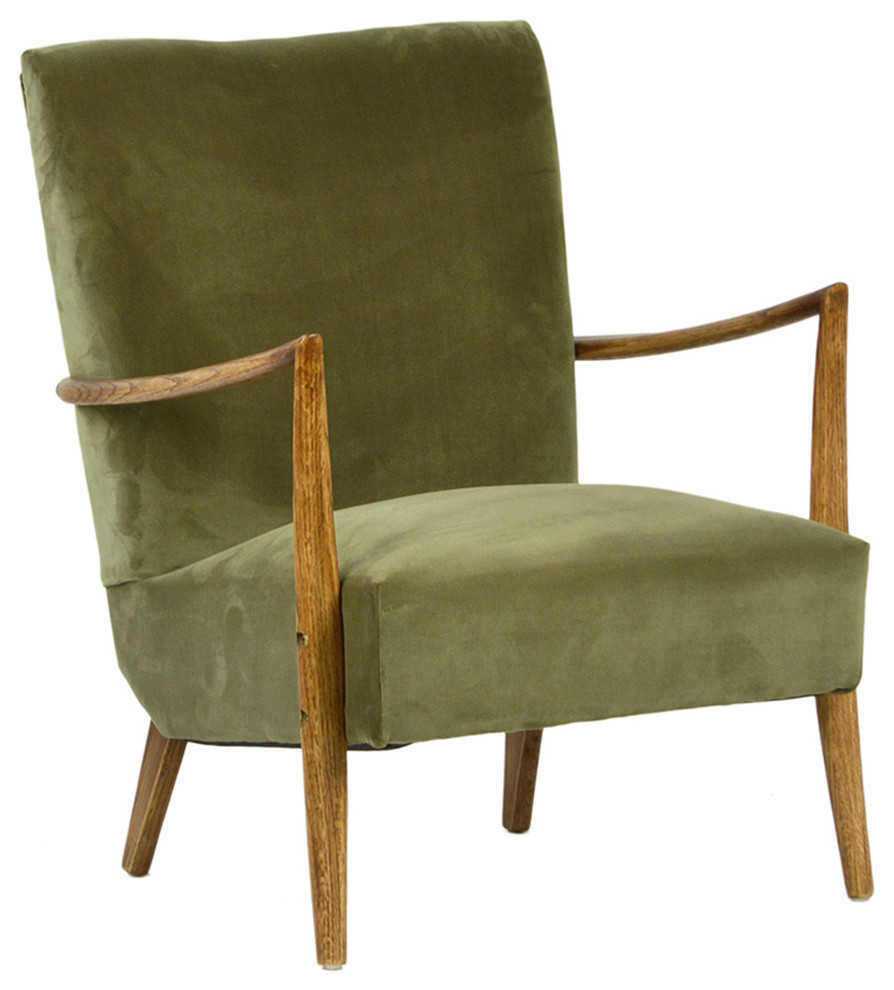 nora dining chair olive green