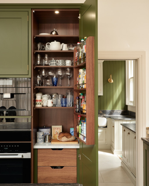 Kitchen designed for hosting transitional-kitchen