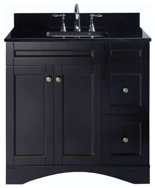 Elise 36" Single Bathroom Vanity Set in Espresso, 36 in. W x 23 in. D x