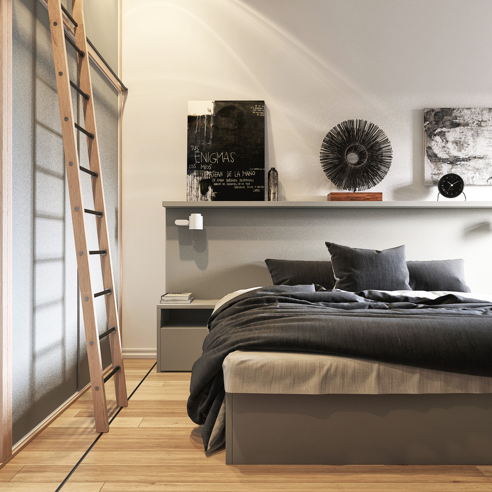 спальня в скандинавском стиле