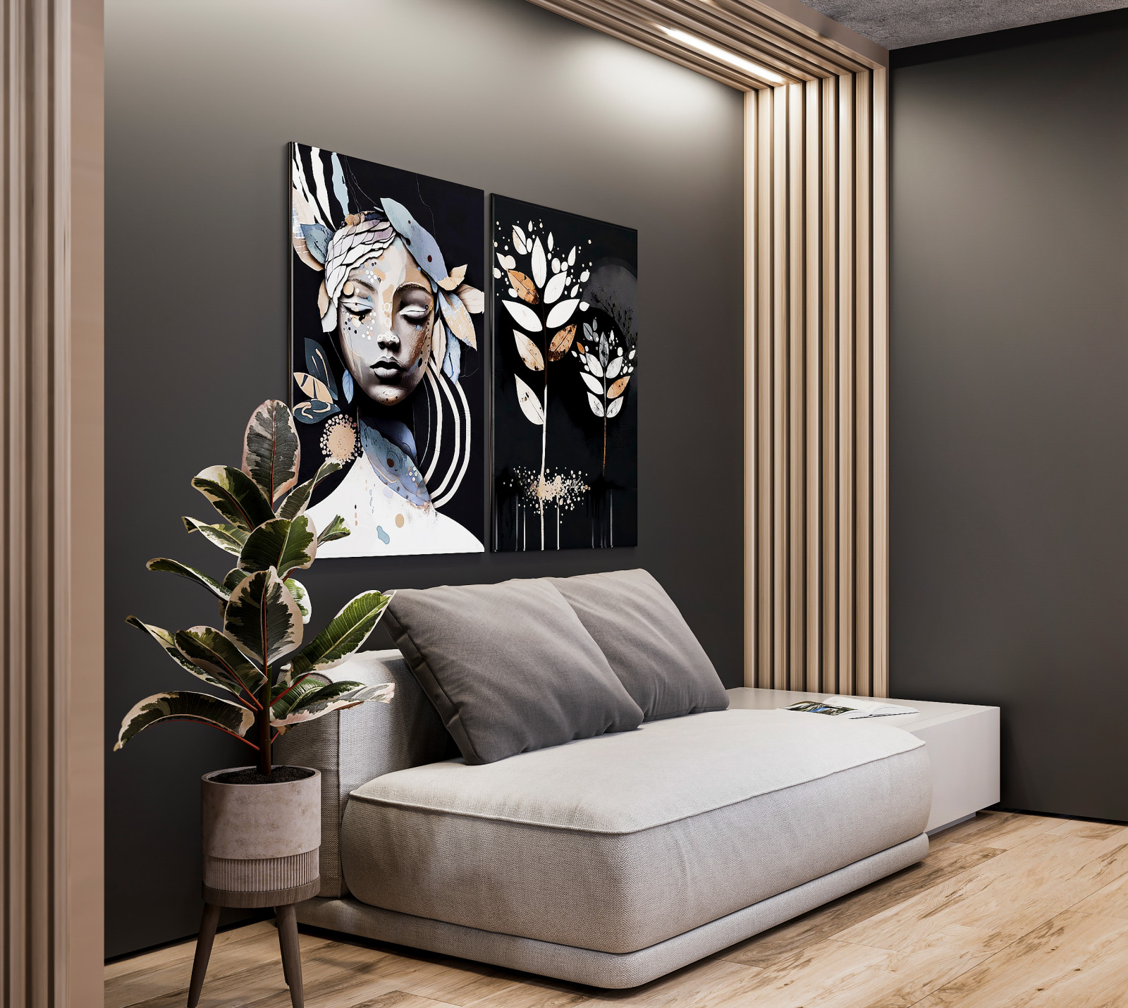 КУХНЯ-ГОСТИНАЯ В СТИЛЕ ЛОФТ, 45 КВ.М