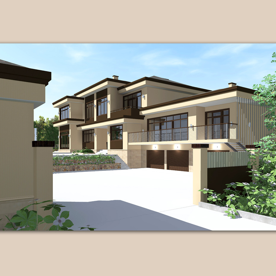 Эскизный (рабочий) проект жилого 2х этажного дома