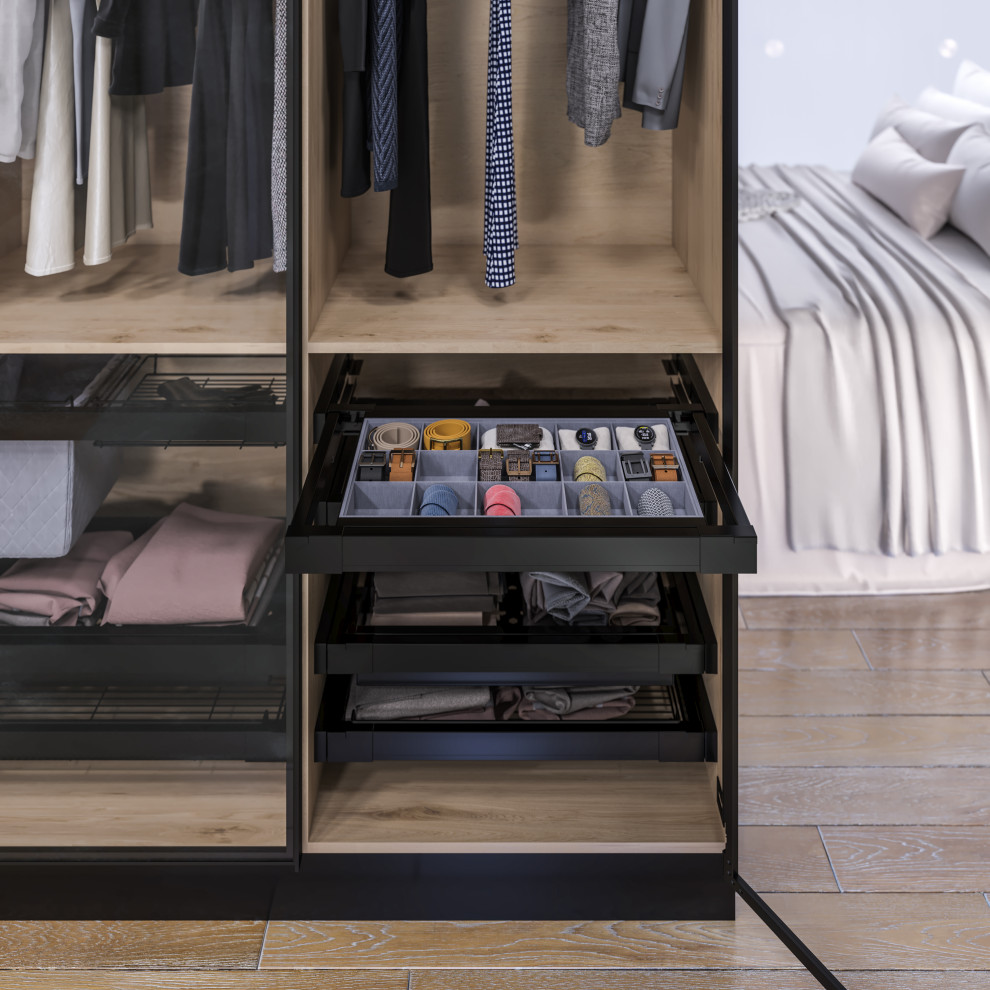 Современная гардеробная с функциональным наполнением IPNOS