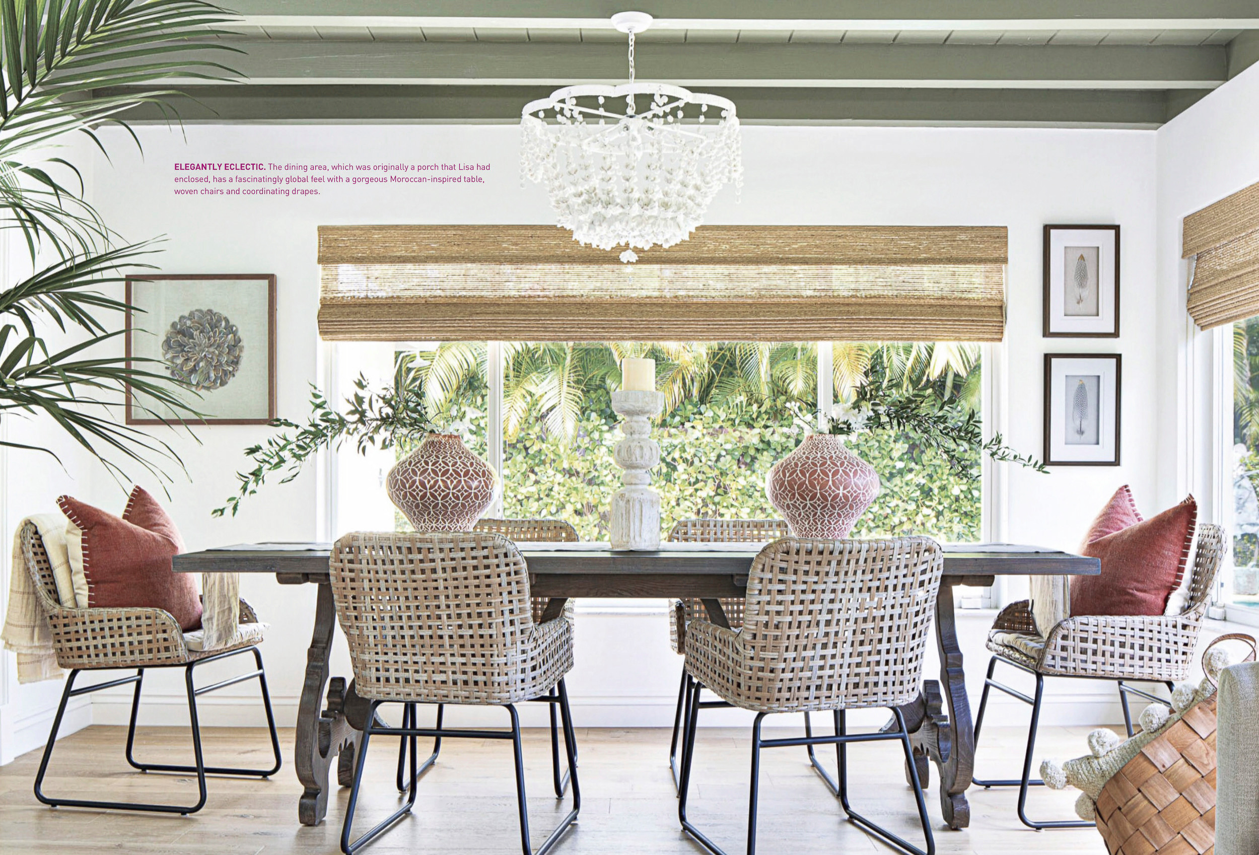 Dining room - eclectic dining room idea in Miami