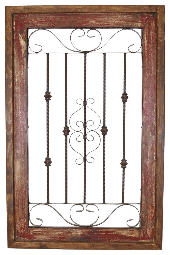 Spanish Wall Architectural WindowFarmhouse Decor, Large French