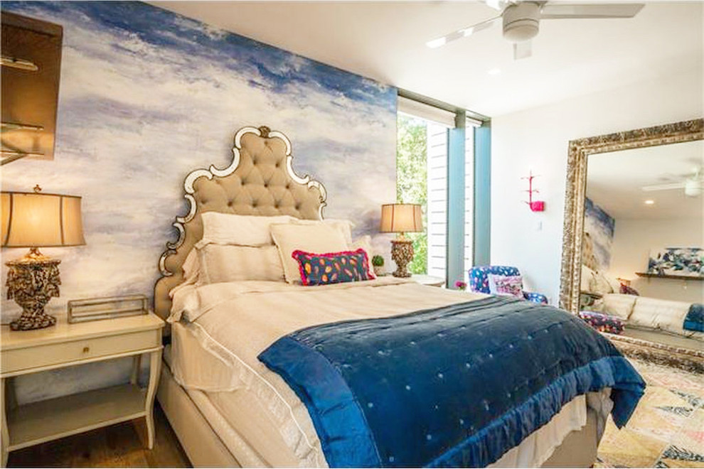This is an example of an eclectic bedroom in New Orleans.