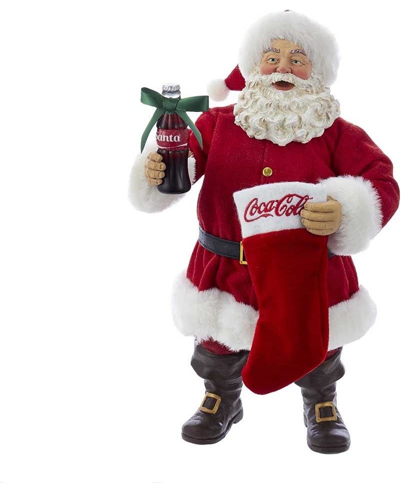 2010 Coca Cola Kurt S Adler Santa Christmas Mini Stocking 6 1/2 in NWT 
