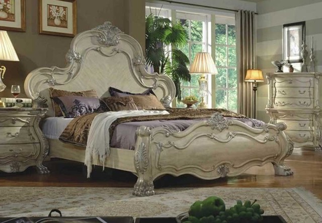McFerran Home Furnishing - 5 Piece White Bedroom Set - B1601-5KSET