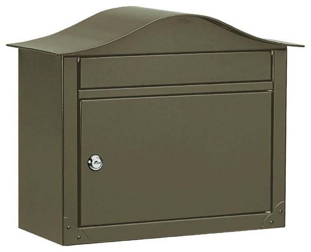 Architectural Mailboxes Lunada Locking Wall Mount Mailbox Mailboxes Houzz