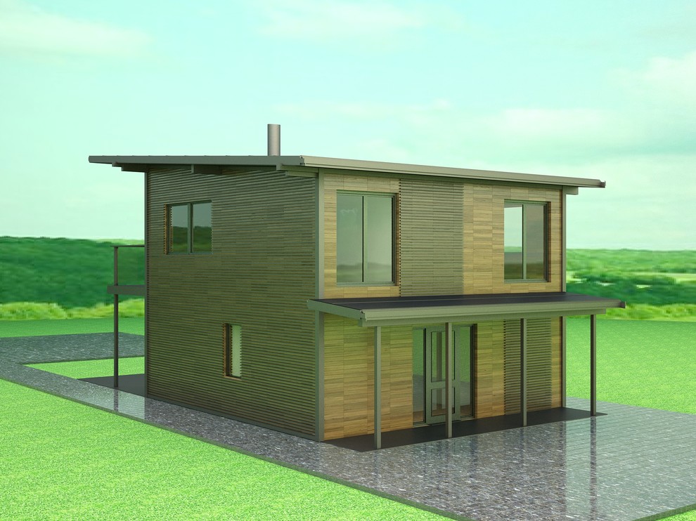 Дом "Куб" в стиле минимализм.