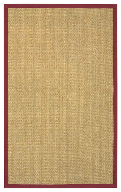 Hand-Woven Mandara Red Border Rug (8' x 10')