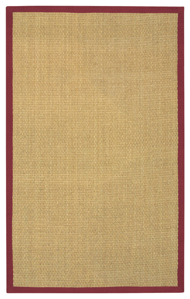 Hand-Woven Mandara Red Border Rug (8' x 10')