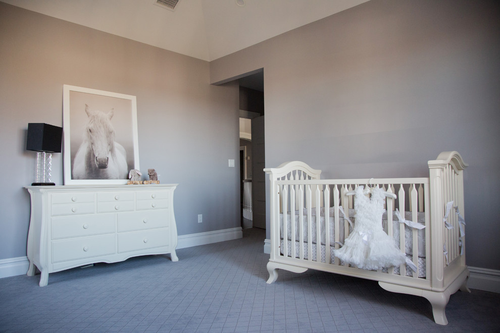 This is an example of a transitional nursery in New York.