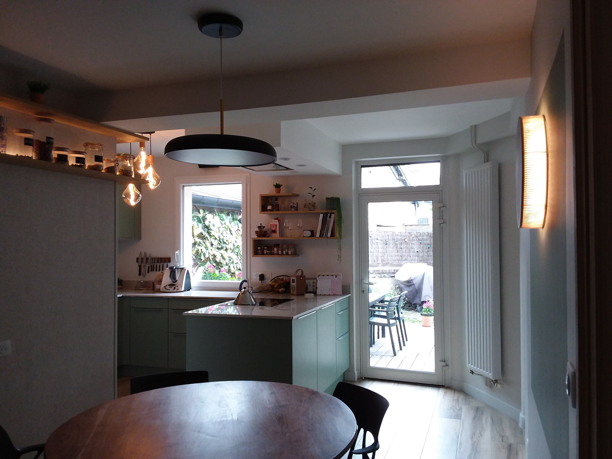 Rénovation, aménagement et décoration du rez-de-chaussée d'une maison de ville
