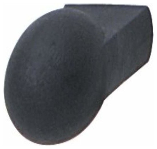 Hafele Knob Rubber Black M4 21 X 29mm Rustic And