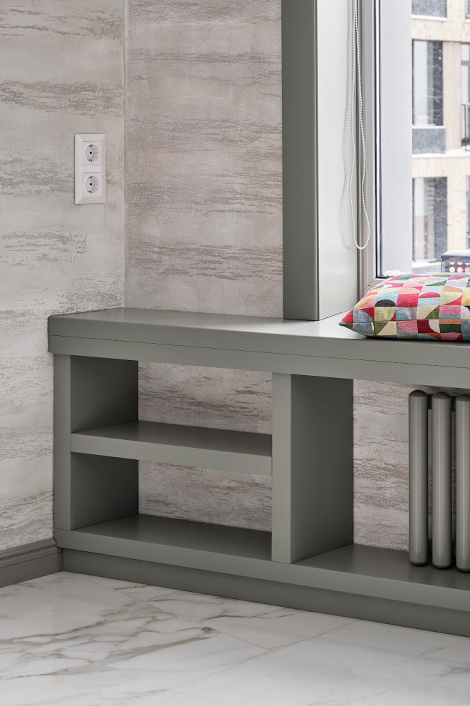 Серые Кантри в современном интерьере