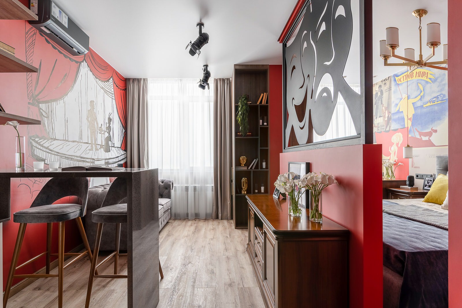 Реализованный дизайн проект квартиры ЖК "Театральный"