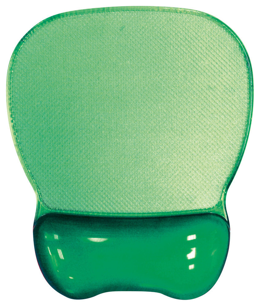 Aidata, Crystal Gel Mouse Pad Wrist Rest, Blue Contemporary Desk