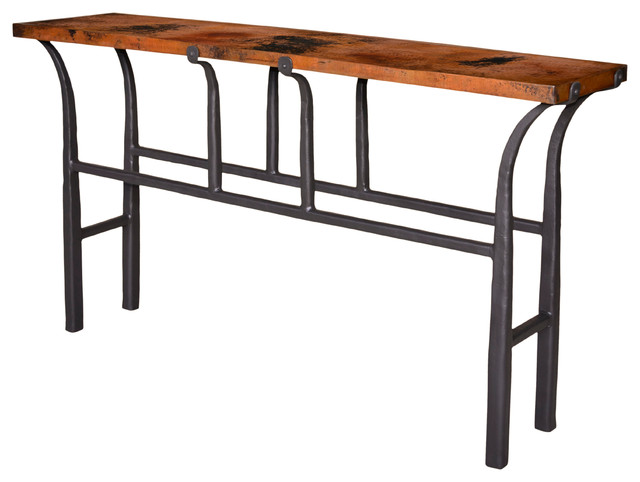 Cameron Console Table With Copper Top