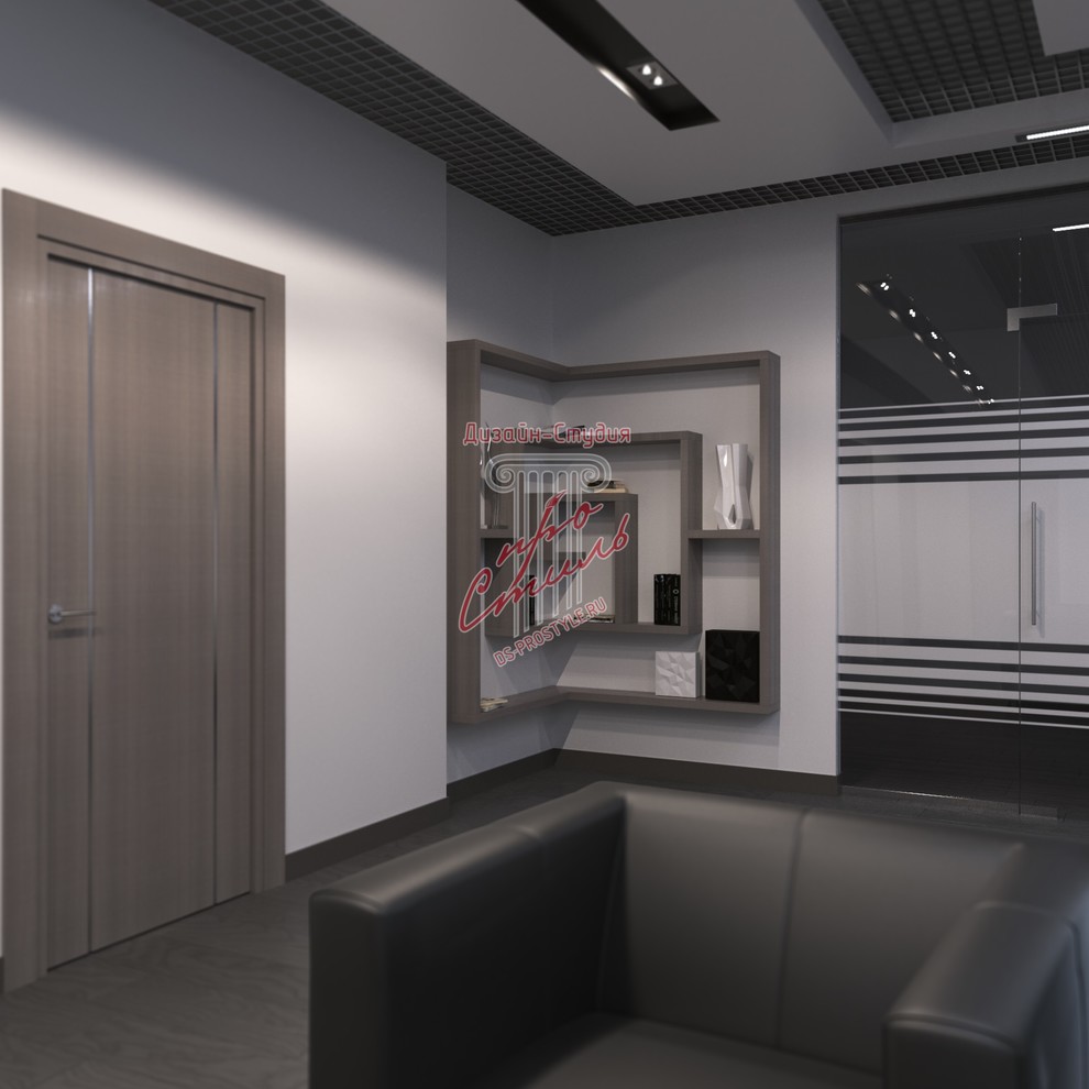 Дизайн-проект офисного здания. До и после. Визуализация.