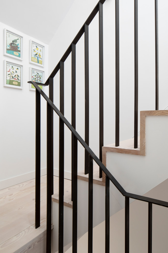 This is an example of a scandinavian staircase in Sussex.