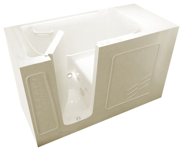 MediTub WalkIn 30 x 60 Left Drain Biscuit Whirlpool Jetted WalkIn