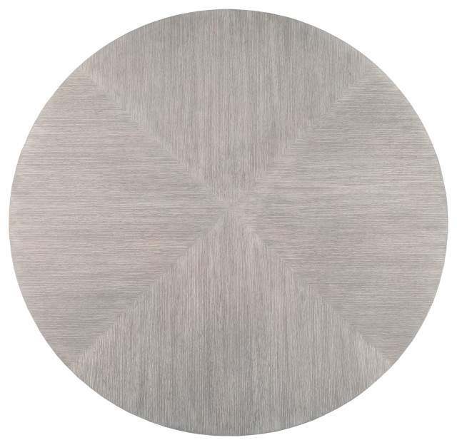 Round Apostrophe Design Misty Gray Apostrophe Round Dining Table - Transitional - Dining Tables ...
