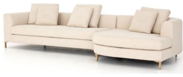 Glenna Right Arm 2 Piece Sectional With Round Chaise Glenna Right Arm 2 Piece Sectional With