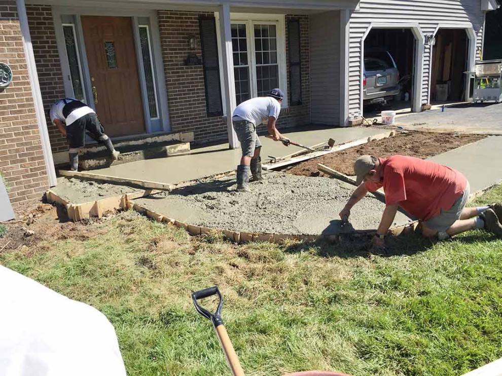 Concrete installation