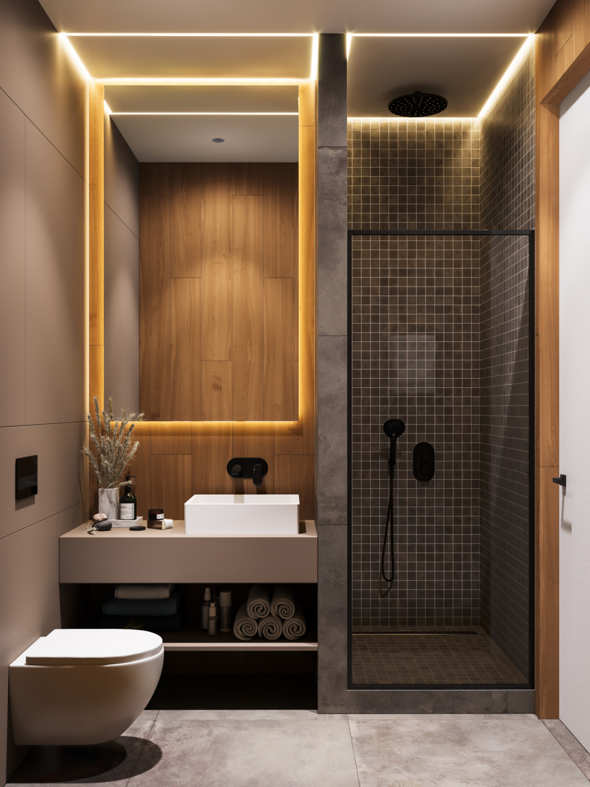 Шоколадно-кофейная квартира для семьи с ребенком в ЖК 1147