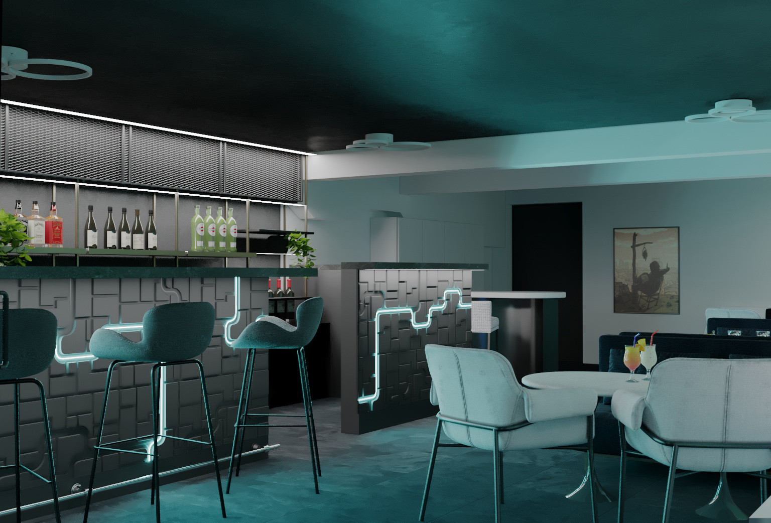 редизайн кальянной LAST SMOKE, Москва