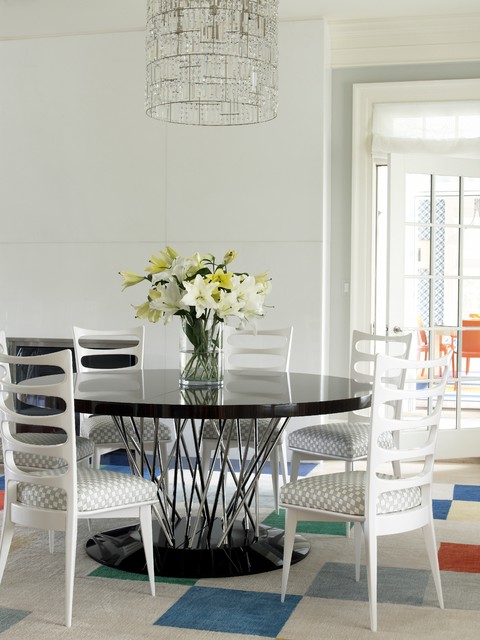 Transitional Dining Room nyklassisk-matplats