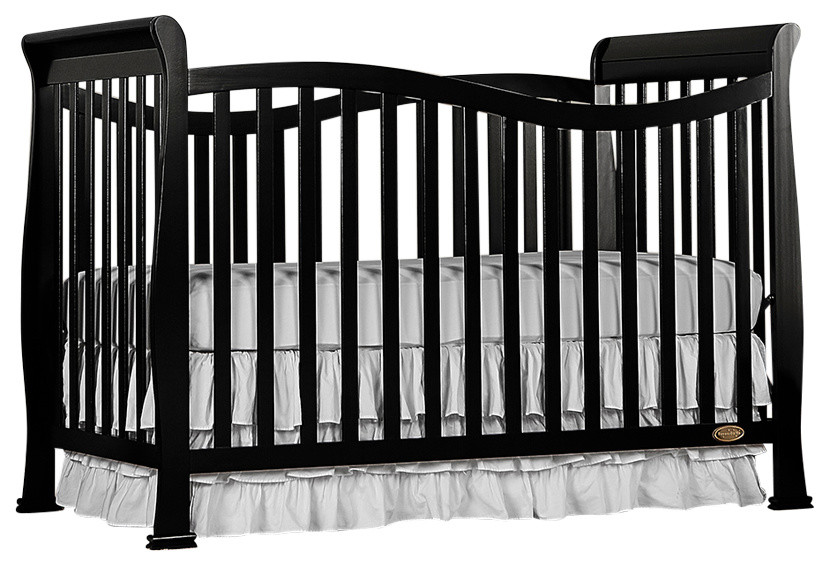 Dream On Me Violet 7-in-1 Convertible Life Style Crib, Black