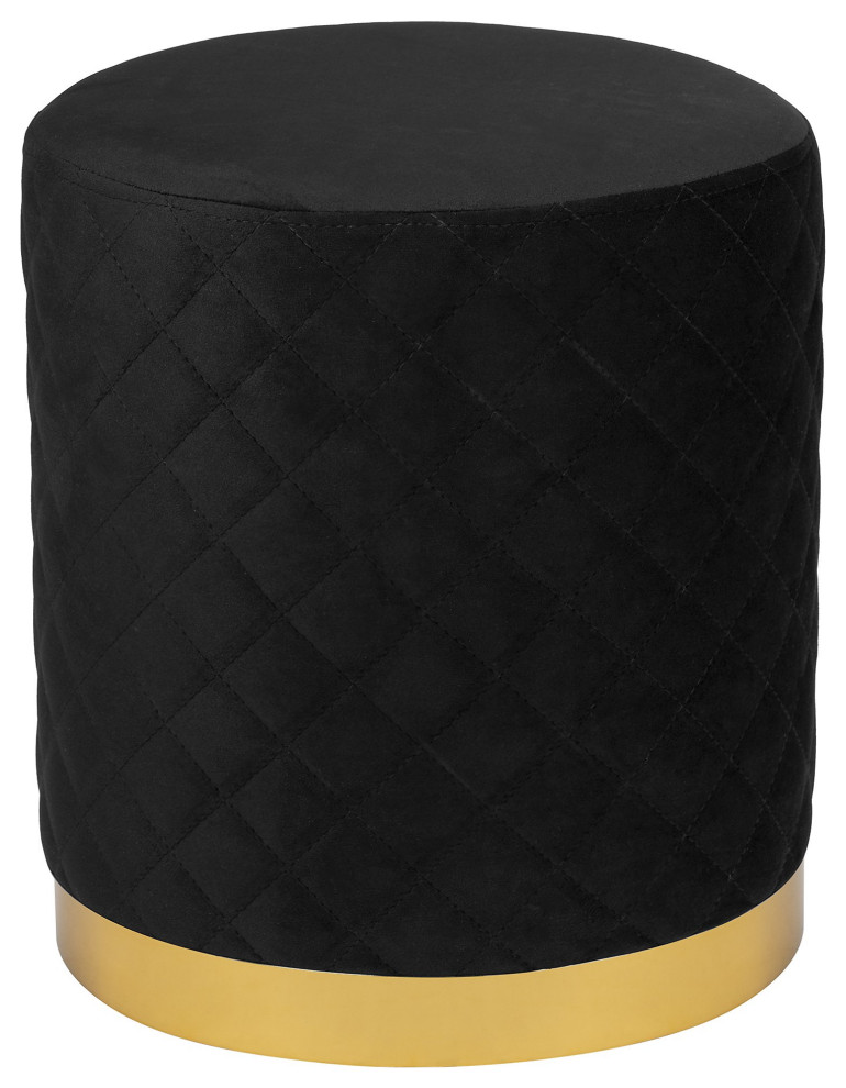 Olivia Quilted Vanity Ottoman Contemporary Vanity Stools And