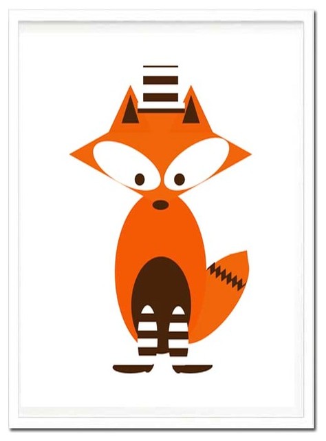 Mr Fox Art Print, Frame Not Included, 8x10