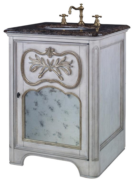 Ambella Home Collection Laurel Pee Sink Chest White Collection Laurel Pee Sink Chest