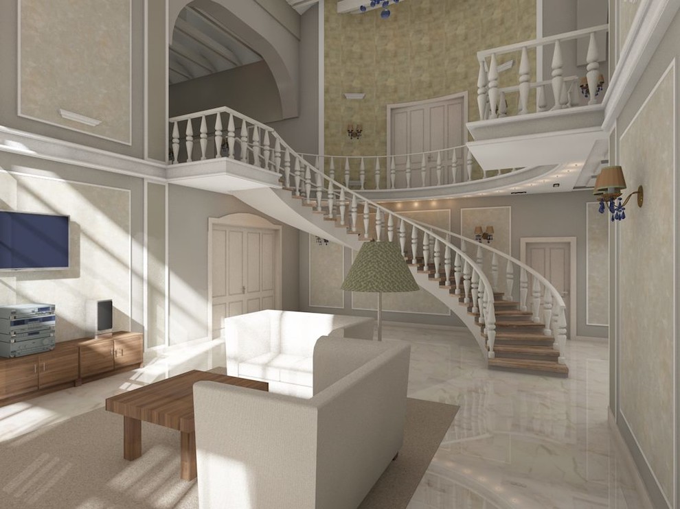 Интерьер коттеджа в классическом стиле